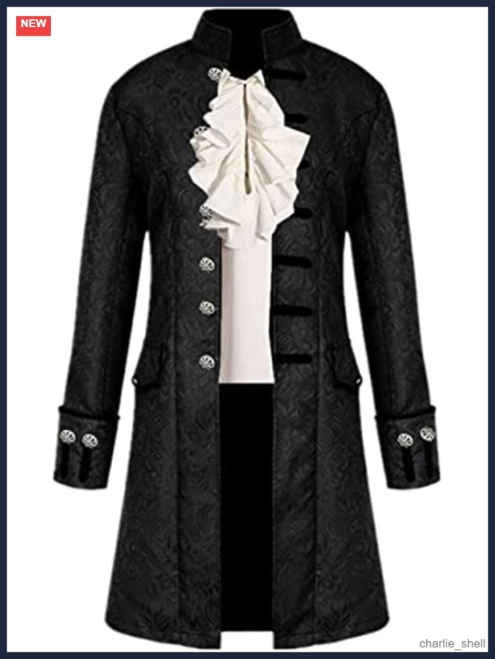 Mens Steampunk Tailcoat Victorian Gothic Frock Coat Cosplay Costume